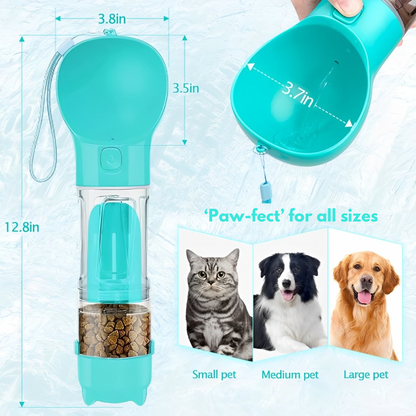 GoGoPawz | 4-in-1 Bottle for Easy Pet Hydration, Feeding and Cleanup